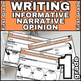 1st Grade Writing Bundle Informative, Narrative, Opinion H