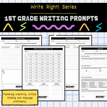 Preview of 1st Grade Writing Prompt Pack