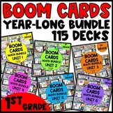 1st Grade Year Long Boom Cards Math MEGA Bundle | 1st Grad