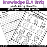 1st Grade Year Long Knowledge Units Worksheets BUNDLE