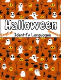 1st Graders Halloween Reading Strategies: Identify English