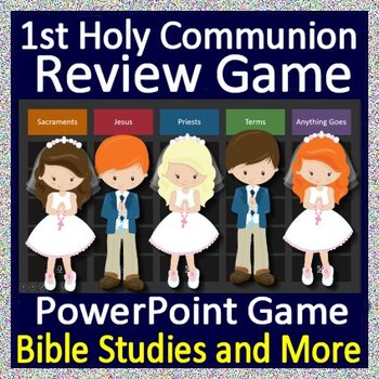 Preview of 1st Holy Communion Game - Quiz Style Review Game for PowerPoint or Google!