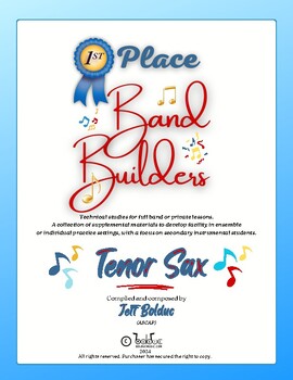 Preview of 1st Place Band Builders - Tenor Sax Book