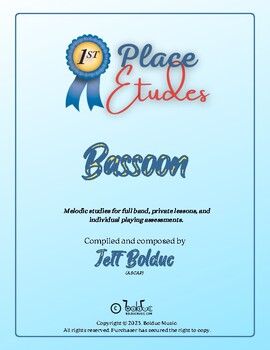 Preview of 1st Place Etudes - Bassoon Book