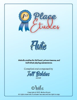 Preview of 1st Place Etudes - Flute Book