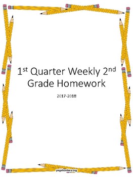 Preview of 1st Quarter Weekly Homework