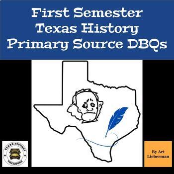 Preview of 1st Semester Quotation Analysis | 6 DBQs | Texas History | 7th Grade | Bundle