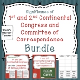 1st and 2nd Continental Congress and Committee of Correspondence Bundle
