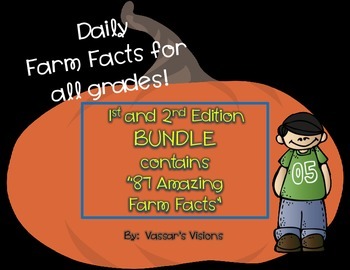Preview of BUNDLE     “Amazing Farm Facts”