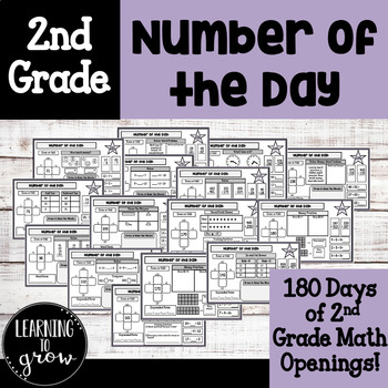 Preview of 2nd Grade Daily Math Review: Number of the Day