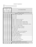 1st and 2nd Grade Math Progress Report