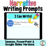 1st and 2nd Grade Narrative Writing Prompt Activity Seesaw