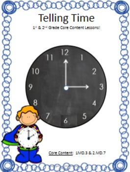 Preview of 1st and 2nd Grade Telling Time Unit