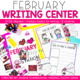 1st and 2nd Grade Writing Center | February Printables & A