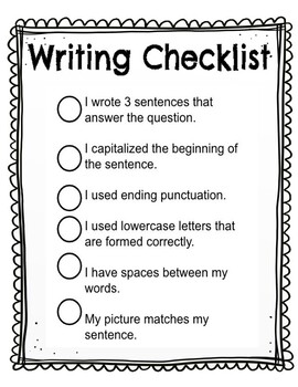 my writing editing checklist