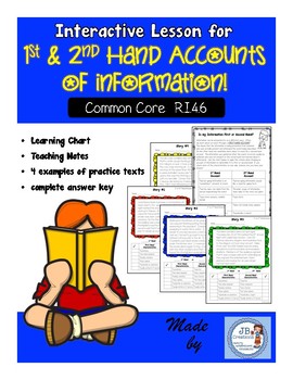 Preview of 1st and 2nd Hand Account Interactive Lesson