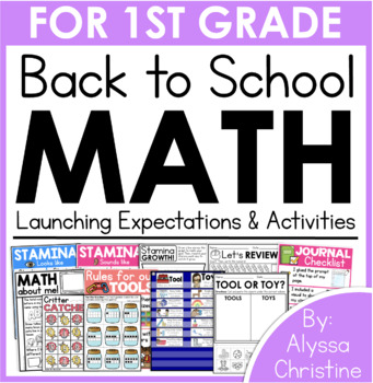 Preview of 1st grade Back to School Math Activities