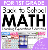 1st grade Back to School Math Activities