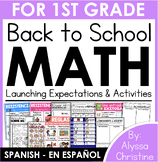 1st grade Back to School Math Activities in Spanish | Regr