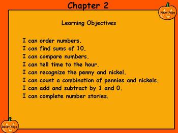 Preview of 1st grade Everyday Math Chapter 2 Review 