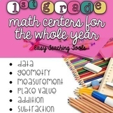 1st grade Math Centers Bundle for the Entire Year  {65+ Centers}