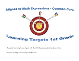 1st grade Math Expressions Learning Targets