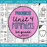 1st grade Phonics Pamphlets aligned with Benchmark Unit 4