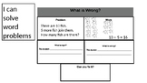 1st grade math error analysis worksheets