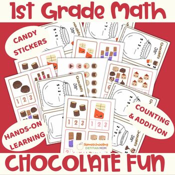 Preview of 1st Grade Morning Work - Math Fun with Chocolate