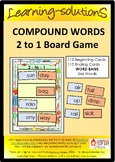 2-to-1 COMPOUND WORDS Board and Card Game