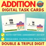 2 & 3 Digit Addition with Regrouping BOOM CARDS™ | Distanc