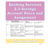 2.3 Savings Accounts, Financial Algebra, Simple Interest Formula