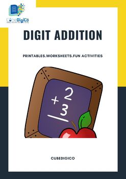 Preview of Digit Addition - Printable with amazing content for Distance/Classroom Learning