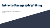 2.6 and 3.8 Paragraph Writing Lesson