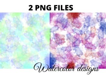 Preview of 2 ABSTRACT WATERCOLOR TEXTURE CLIPART