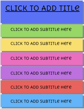 Preview of 2 Blank Editable Flipbook Templates (Digital/Google Slides)