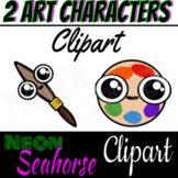 2 Colorful Art Characters (Classroom Use)