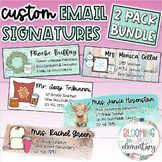 2 Custom Email Signatures | Choose Your Fonts, Background,