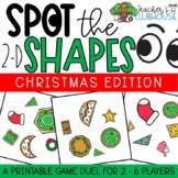 2-D Shapes Game - Christmas Cookies Game