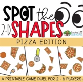 2-D Shapes Game - Pizza Game