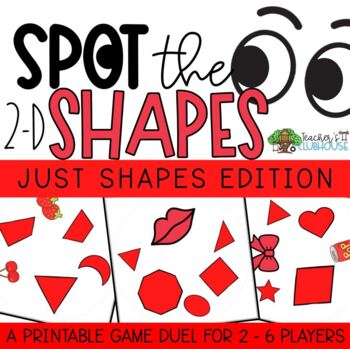 Preview of 2-D Shapes Game - Plane Shapes Game