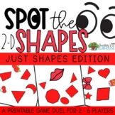 2-D Shapes Game - Plane Shapes Game