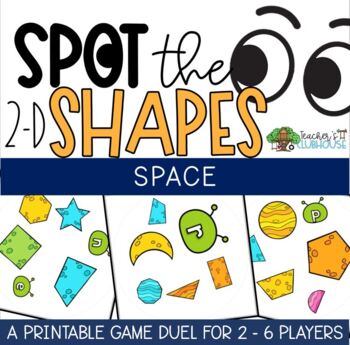 Preview of 2-D Shapes Game - Space Game