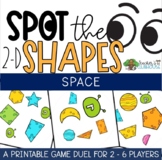 2-D Shapes Game - Space Game