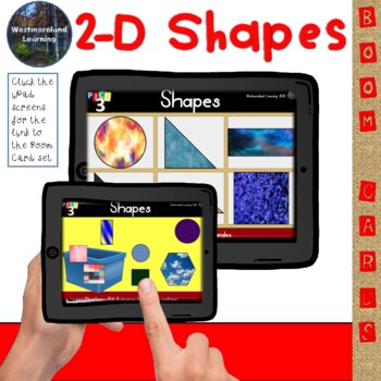 Preview of 2-D Shapes Geometry Digital Boom Cards Distance Learning