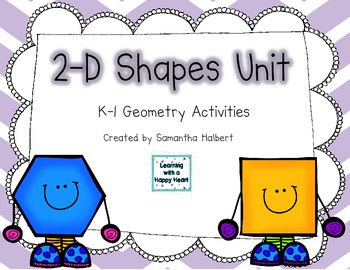 2 d shapes unit 15 k 1 geometry activities by samantha halbert