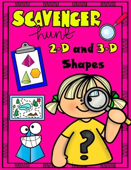 Preview of 2-D and 3-D Shapes Scavenger Hunt