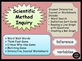 SCIENTIFIC Method Inquiry Journal Matching Word Wall I hav