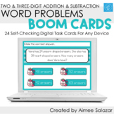 2-Digit & 3-Digit Addition & Subtraction Boom Cards / Dist