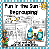 2 Digit & 3 Digit Addition & Subtraction with Regrouping - Summer